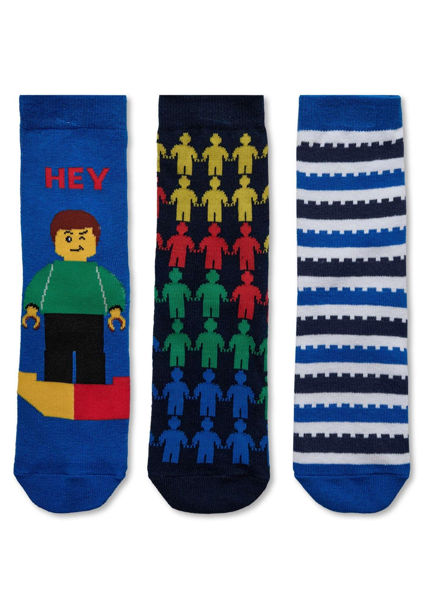 LEGO® 3-Pack Socks – LWAGAN 700 -LEGO®