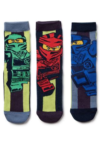 LEGO® NINJAGO® 3-pack socks LWAIKO 709 -LEGO®