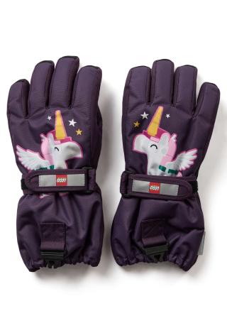 LEGO® ski gloves LWAIKO 713 - Dark Purple