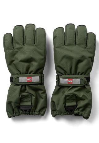 LEGO® ski gloves LWATLIN 700 - Dark green