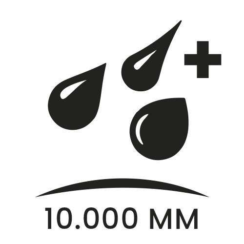 Icon for a 10,000 mm water column rating.